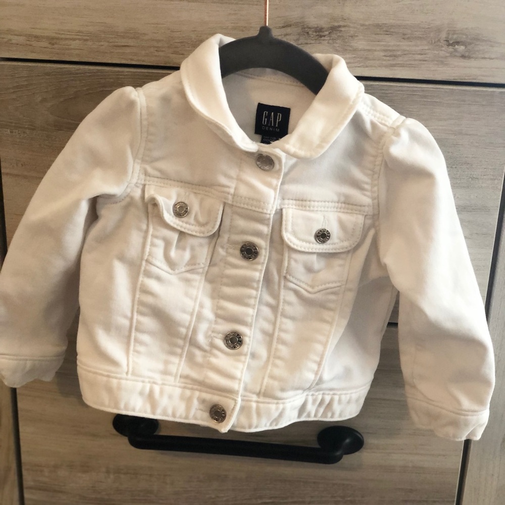 GAP white denim jacket